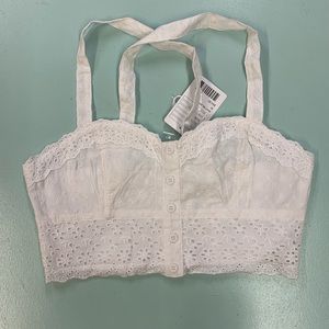 UO Kimchi Blue eyelet crop top